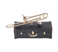 ZYNCUE Creative Sad Trombone Music Box, Lightweight European Style Ornament for Bedroom Decor, Perfect for Friends and Family, Black Color(A)