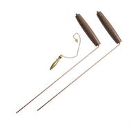 ZYNCUE Dowsing Rods, Dowsing Rod Kit, Copper Probes Rod With Walnut Handles, Dowsing Rods Spiritual Use