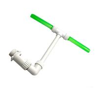 ZYNCUE Fluorescent Dual-Head Pool Fountain Sprinkler Set With Installation Bracket And Water Tank For In-Ground Above-Ground And Portable Pools(Without adapter)