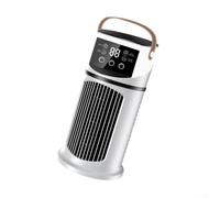 ZYNCUE for mini Portable Air Con Unit 9-Level Mist Cooling Fan with Timer - Turbo Mode LED Indicator Personal AC for Bedroom Desk 27x15cm(White)