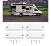 ZYNCUE for RV Baggage for Door Catch RVs, Camper Trailer Storage Compartment Latch Holder to Keep Entrance and Cargo Doors Open, 4 Pack, White/Black