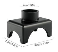 ZYNCUE for RV Bottle Jack Axle Lifting Saddle 2 in, 3 in, 4 in for Round or Square Tube, 17000 lbs Capacity, Heat-Treated Steel with Black Coating