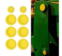 ZYNCUE Grease 1023E 1025R 2025R for Compact Tractor 120 Loader, 8 PCS Zerk Fitting Lubricating Oil Cap, ABS Plastic, Yellow