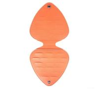 ZYNCUE Portable Guitar Pick Holder Case, Anti Falling Metal Button, Waterproof, 32 Slots (Brown)