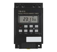 ZYNCUE Power Timer Switch with LCD Display, 24-Hour 7-Day Programmable, 1-Minute Interval, Built-in Battery Backup, Appliances for Street Lights Advertising Lights