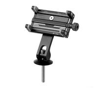 ZYNCUE Robust Aluminum Phone Holder for Bikes with Innovative Locking System Ideal for Active Riders (Handlebar model Black)
