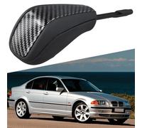 ZYNCUE Shift Knob E36/E46/E39/E60/E38/Z3/X3 E53/ E83, ABS Leather with Carbon Fiber Finish, Ergonomic Design Smooth Gear Changes, Black/Silver