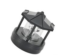 ZYNCUE Solar-Powered Rotating Lighthouse Garden Light for Outdoor Use - Weather-Resistant ABS Lawn Ornament with Dual Solar Panels & White LED