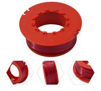 ZYNCUE Spool and Line Kit for Flymo Trim ET21 (FLY031) - 5-Meter 1.5 mm Nylon-Plastic Trimmer Cord, Red