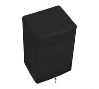ZYNCUE Square Patio Fire Column Cover 21 Inch Outdoor Tall Gas Firepit, Waterproof Oxford Heater for Protection with UV Resistance Against Wind Dust Rain, Black(420D)