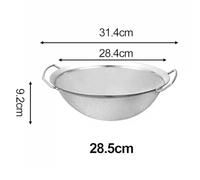 ZYNCUE Stainless Steel Fine Mesh Sieve with 2 Handles for Straining, Sifting Flour or Sugar, Draining Vegetables and Other Foods, 20cm Silver