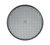 ZYNCUE Stainless Steel Round Pizza Baking Tray 37cm for Personal Pizzas Cakes Cookies and Bread with Even Heat Distribution Easy to Clean for Home Kitchen Oven Use