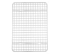 ZYNCUE Stainless Steel Square Grill Wire Rack - Baking Sheet, Cooling Rack & Oven Pan, Space-Saving Stackable Design, 21.6 x 30.5 cm