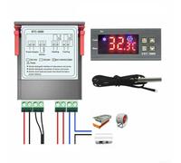 ZYNCUE STC-3000 Electronic Temperature Controller Thermostat with 1m Probe, Dual Cool/Heat Mode, ±0.1°C for Precision, for Industrial Heating/Cooling Systems