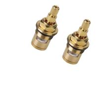 ZYNCUE Tap Valve Cartridge Replacement 51mm x 18mm with 20 Teeth G1/2 for BSP for Ceramic Disc Gland Quarter Turn Compatible with Standard Sink and Basin Faucets