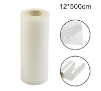 ZYNCUE Transparent 500cm Vacuum Sealer Roll Food Storage Bag for Kitchen, Custom Length Cutting to Keep Meat, Fruit and Vegetables Fresh Longer in Fridge or Pantry