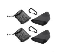 ZYNCUE Travel Companion Soap Holders 2 Leakproof Bags with Bubble Mesh for Easy Access (Black)