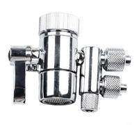 ZYNCUE Two Way Faucet Filter Diverter Valve 3/8in & 5/16in Brass Water Purifier Adapter for Amways eSpring Countertop RO Systems