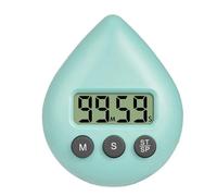 ZYNCUE Waterproof Shower and Cooking Digital Timer, Compact ABS Build with Memory Recall, Sound Alarm, Hanging Hole and Magnetic Back, White Finish