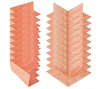ZYNCUE Waterproofing Corner Shower Membrane for Bathtub and Steam Room, Polyethylene Seamless Sealant with Flannel Coating, 14x14x5 cm, Orange, 4/10 Pcs