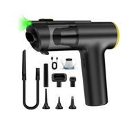 Zynet V5 Handheld Vacuum Cleaner, 28000Pa 60Mins Car Vacuum Cleaner, 7-in-1 Hand Held Vacuum Cordless with Green LED, Portable Mini Vacuum Blows/Vacuums/Inflates for Home Car Office Pet Hair