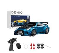 Zynflow RC Drift Car for Adults, 1/16 Scale Remote Control Car with High Speed 20KM/H, 2.4G Remote Control, Complete Kit, USB Charging, Alloy Build - D43-02/Metallic Blue