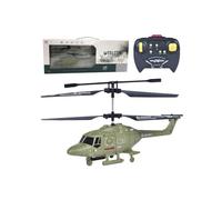 Zynflow RC Helicopter for Adults, 2.5 Channel Remote Control Helicopter - USB Rechargeable, LED Night Navigation Light, Crash-Resistant Design, Green