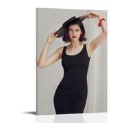 ZYNPCX Alexandra Daddario Waterproof Poster Art Living Room Wall Bedroom Decoration Home Office And Gift Preparation Exquisite Gifts for Giving to People 08x12inch(20x30cm) Frame-style
