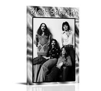 ZYNPCX Black Sabbath Waterproof Poster Art Living Room Wall Bedroom Decoration Home Office And Gift Preparation Exquisite Gifts for Giving to People 24x36inch(60x90cm) Frame-style