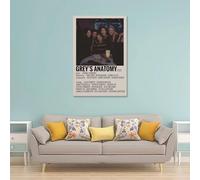 ZYNPCX Grey's AnatomyWaterproof Poster Art Living Room Wall Bedroom Decoration Home Office And Gift Preparation Exquisite Gifts for Giving to People08x12inch(20x30cm) Grey's Anatomy