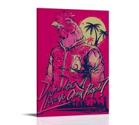 ZYNPCX Hotline MiamiWaterproof Poster Art Living Room Wall Bedroom Decoration Home Office And Gift Preparation Exquisite Gifts for Giving to People08x12inch(20x30cm) Hotline Miami