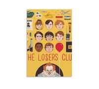 ZYNPCX The Losers' Club Waterproof Poster Art Living Room Wall Bedroom Decoration Home Office And Gift Preparation Exquisite Gifts for Giving to People 24x36inch(60x90cm) Unframe-style