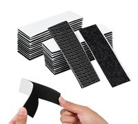 Zynqo 24 Pairs Rug Gripper for Carpeted Floor Carpet Stickers, Black Double Sided Sticky Pads Heavy Duty for All Kinds of Rugs, Suitable Carpet Grippers for Marble, Wooden Floors & More (3 * 10cm)