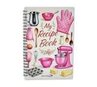 ZYNTAVA Blank Recipe Book to Write Your Own Recipes, Pink Recipe Notebook for 104 Pages, A5 Personalised Cookbook, Cooking Gifts for Family, Cooking Lover (Pink)