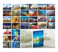ZYNTAVA London High Resolution Photography Postcard Set, Postcards with 30 Different London Views, Travel Postcard for Travellers and Collectors Pack of 30