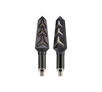 Zynther 2 for Pcs Motorcycle Water Flowing LED Turn for Signals Blinker Lights Built Relay Bendable Tail Flasher Indicator Lamp 12V Waterproof Motorbike Turning Indicators