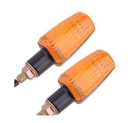 Zynther 2Pcs 10mm Amber Lens Universal Motorbike Left Right Front Rear Turn for Signal Light Blinker Indicator 12V Motorbike Turning Indicators