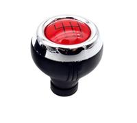 Zynther Automatic Shift knob 5 6 for Speed Car Leather Gear Shift Knob MT Lever Shifter Head for Mini for Cooper R55 R56 R57 R58 R59 R60 R61 F54 F55 F56 F57(Red R123456)