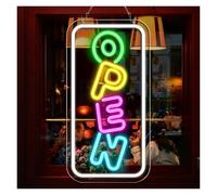 Zynther Neon lamp Open Neon Sign Business LED Light Bright Colorful Store Window Door Coffee Shop