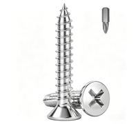 Zynthor 100Pcs M4 x 30mm Wood Screws, Countersunk Self Tapping Screws | 304 Stainless Steel, Flat Head Phillips Screws for Wood, Plastic, DIY Repairs & Furniture Assembly