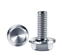 Zynthor 20Pcs M6 Bolts, M6 x 20mm Flanged Hex Head Bolts, External Flange Hex Drive Screws, Zinc Plated, Alloy Steel, Full Thread, Pump, Fix Car, DIY Project