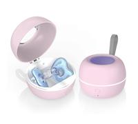 Zyntieu Portable Pacifier Sanitizer, UV Light Sanitizer Box, 99.99% Cleaned in 3 Minutes, 90 Disinfection Cycles, USB Rechargeable, Baby Pacifier Sanitizer On The Go (Large Pink)