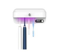 Zyntieu Toothbrush Cleaner & Toothbrush Holder, Cleaning and Air Drying, LED Smart Screen, Toothbrush Sterilizer and Holder, UV Light Sterilizer Box