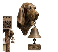 Zyntora Bell for Door Opening - Dog-Shaped Welcome Doorbell - Wall Decoration Resin Animal-Themed Chime for Gate Entry Porch Front Indoor Outdoor Housewarmings Holidays Business Shop Opening