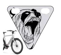 Zyntora Bicycle Reflectors | Safety Biking Tail Sign - Triangle Plate Tail Decor for Commuting Night Riding Mountain Biking Touring Race Road Cycling