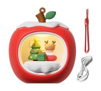 Zyntora Christmas Night Lights - 3D Fruit House Table Lamp with Lanyard - Rechargeable LED Light, Creative Christmas Ornament for Wall Home Bedside Table