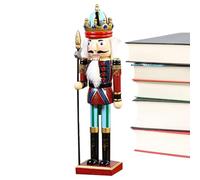 Zyntora Christmas Nutcracker - Wooden Ornaments Christmas Nutcracker Soldier | Traditional Holiday Nut Cracker for Puppet Home Decor Fireplace Mantelpiece Window Dining Table Display