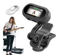 Zyntora Clip on Tuner | Headstock Tuner | Large Clear Lcd Display Quick Accurate 360-Degree Rotation Travel Portable Tuning for Home Acoustic Live Musicians Stage Bass Music Lessons Practice Electric