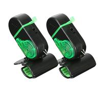 Zyntora Fishing Bite Alarm - 2 Pieces Clip-On Fishing Bite Alarm With LED Light & Sound | Adjustable Biting Alarms For Carp Fishings | Clip-On Detection Alarms For Day & Night Fishings