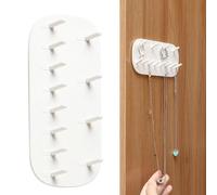 Zyntora Jewelry Hooks | Self-Adhesive Space-Saving,Wall Jewelry Hook,for Earring Ring Bracelet Cabinet Charm Key Keychain Ornament Storage Display